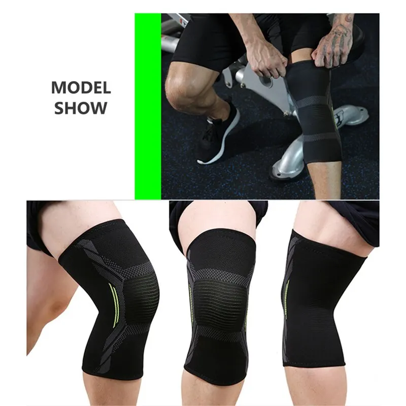 Single Knee Pad Knitted Nylon Sports Riding Protective Gear Running Basketball Skipping Rope Warm Cold Proof Foot Pads knee pad