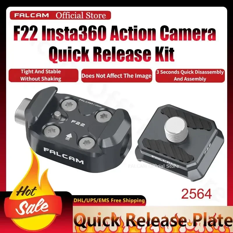 팔캠 공식 F22 인스타360 액션 카메라 퀵 릴리즈 키트 (고프로 시리즈, 인스타 원 R/R/원 X/X2, DJL 오즈모 포켓 시리즈 호환)