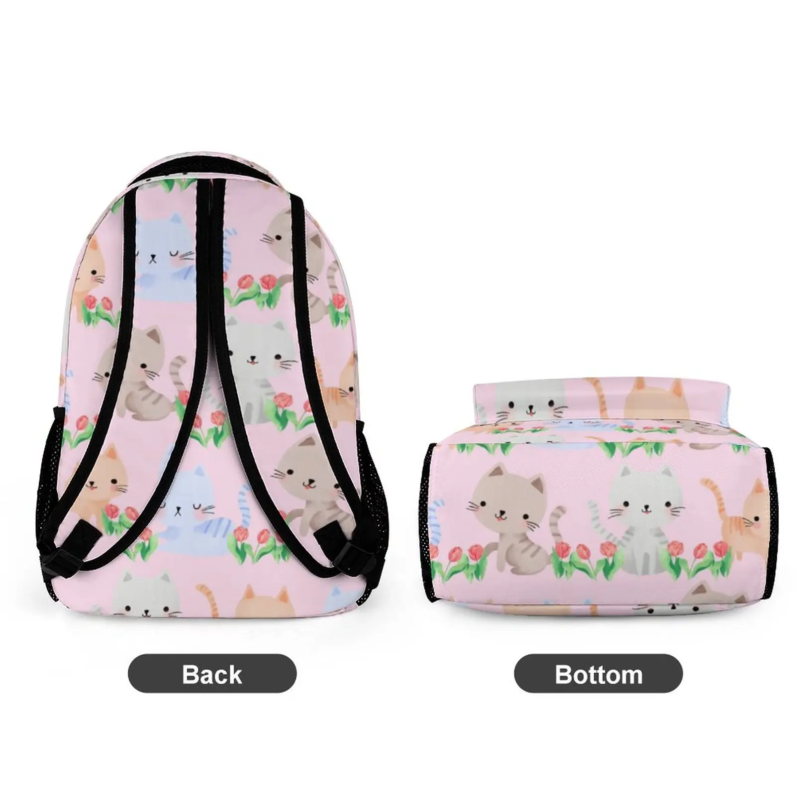 Cute Cartoon School Bag Child Girl Customize for Children Satchel Adjustable Travel Backpack Pocket with Zipper