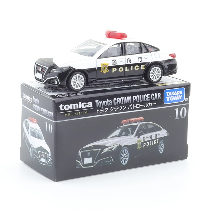 

TAKARA TOMY TOMICA Premium 10 Toyota Crown Police Car Diecast Automotive Model Ornaments Cas Toys Gift Decorations