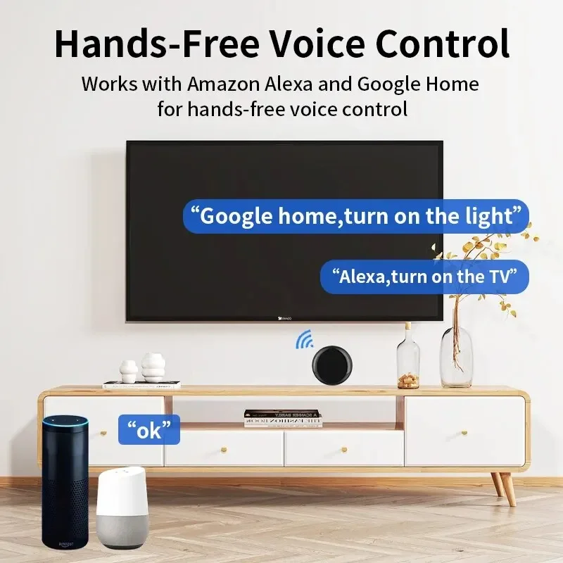 Smart infrared remote Tuya WiFi IR universal RF for home control works with Alexa Google Home