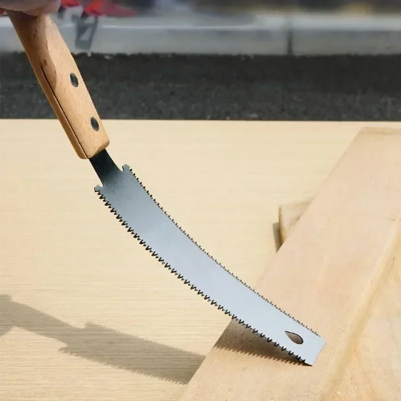 Japanese Woodworking Small Hand Saw Double Edge Blade Cutting 6-inch Blade Handsaw PVC Pipe Cutting DIY Project Triple Speed Saw