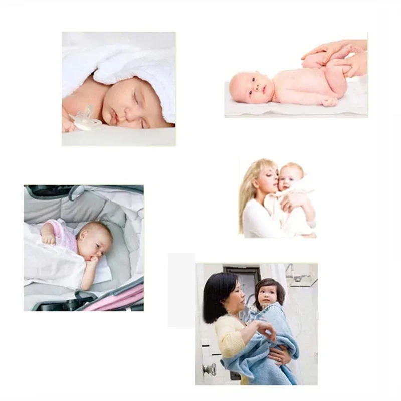 Receiving 100% Cotton 4pcs/pack Baby Blanket Newborn 76x76cm Baby Bedsheet Supersoft Blanket Swaddle