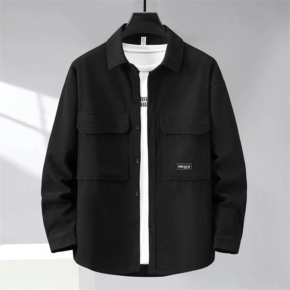 Bamboo Leaf Printed Jacket Men 12XL Plus Size Cargo Jacket Coat Male Fashion Casual Spring Autumn Jackets Big Size 12XL 3
