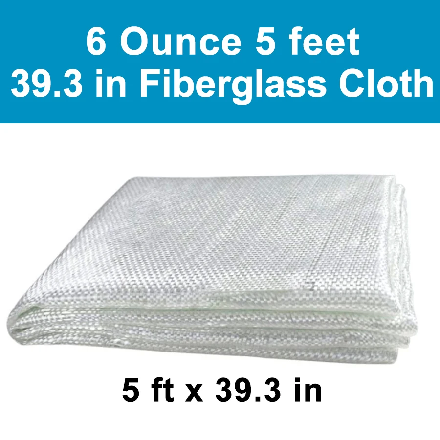 6 oz. 39.3 in. x 5 ft. Woven Fiberglass Cloth for Boat RC Plane Auto Surfboard Tub Pool Repair