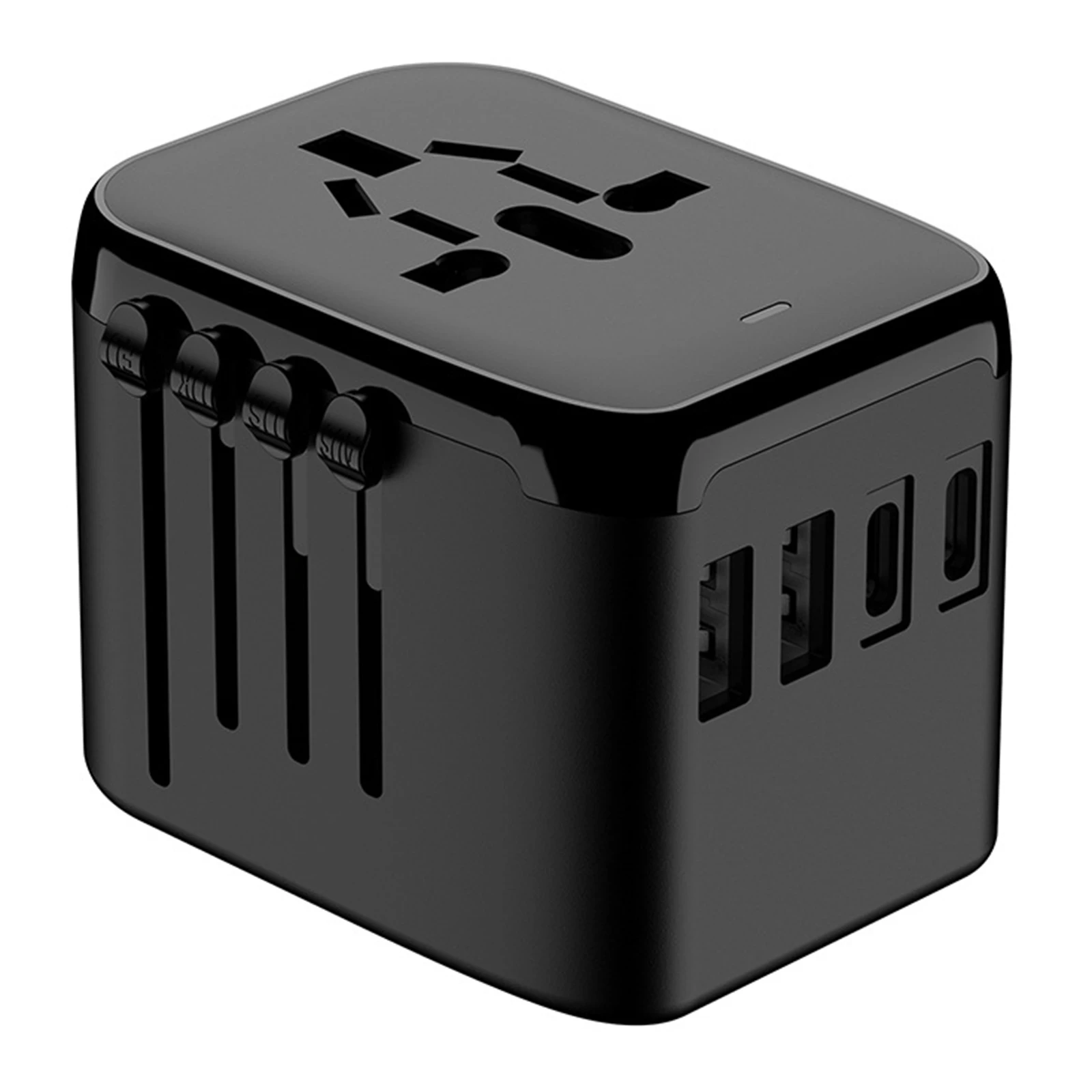 

Universal Travel Adapter All-In-One Travel Adapter With USB A/C Wall Charger Adapter Plug Fast Charging Adapter For Travelling