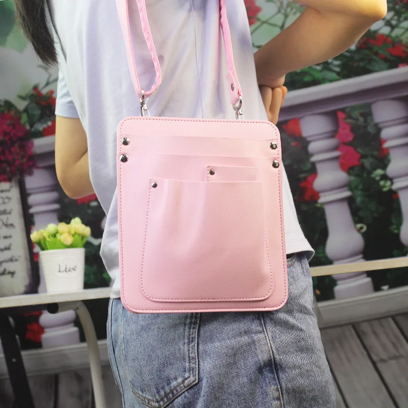 Large Floral Bag Floral Shears Compartment Storage Bag Adjustable Shoulder Strap Leather Crossbody Leather Color Op