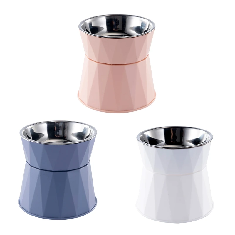 68UE Elevated for Cat Bowls Small Dog Raised Food Feeding Dish