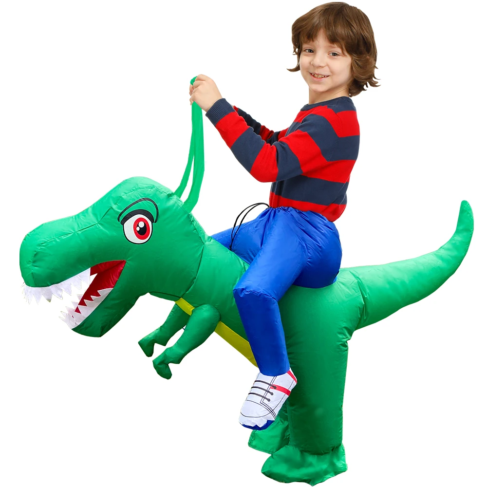 Disfraz inflable de dinosaurio para niños, disfraz de Anime Purim para fiesta de Navidad y Halloween, trajes de vestir para niños y niñas