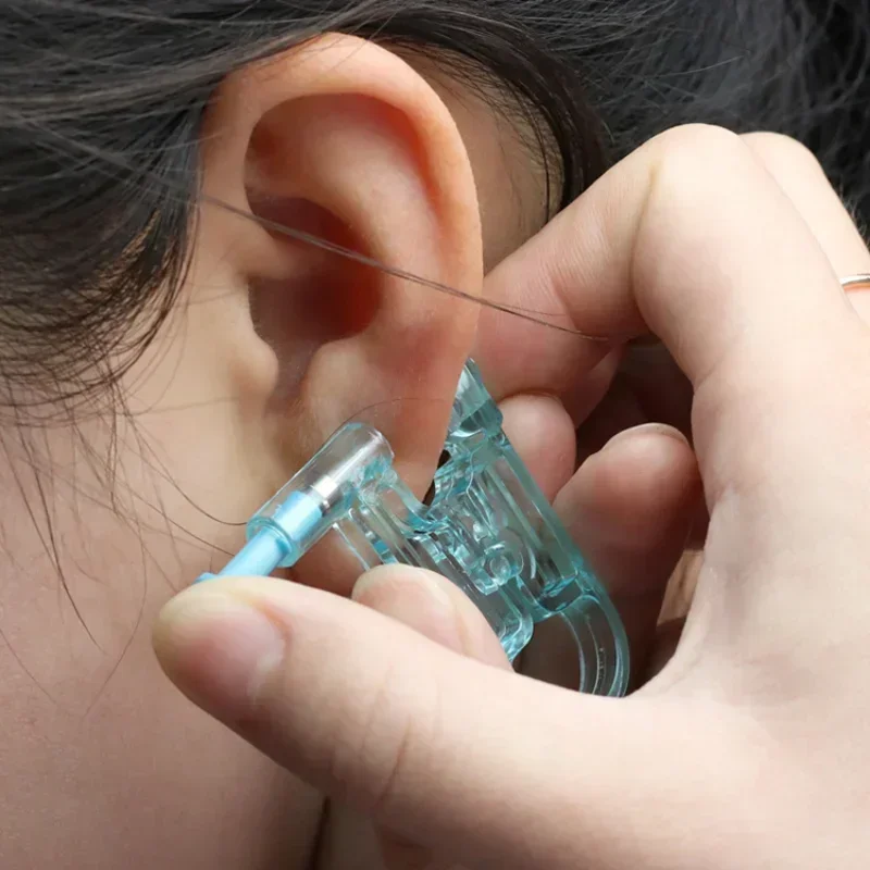 Body Piercing Kit Ear Piercing Tool Nose Piercing Gun Disposable Ear Piercing Gun Kit With Rack Healthy Safety Earring Nose Piercer Tool Machine Sterile Body Jewelry