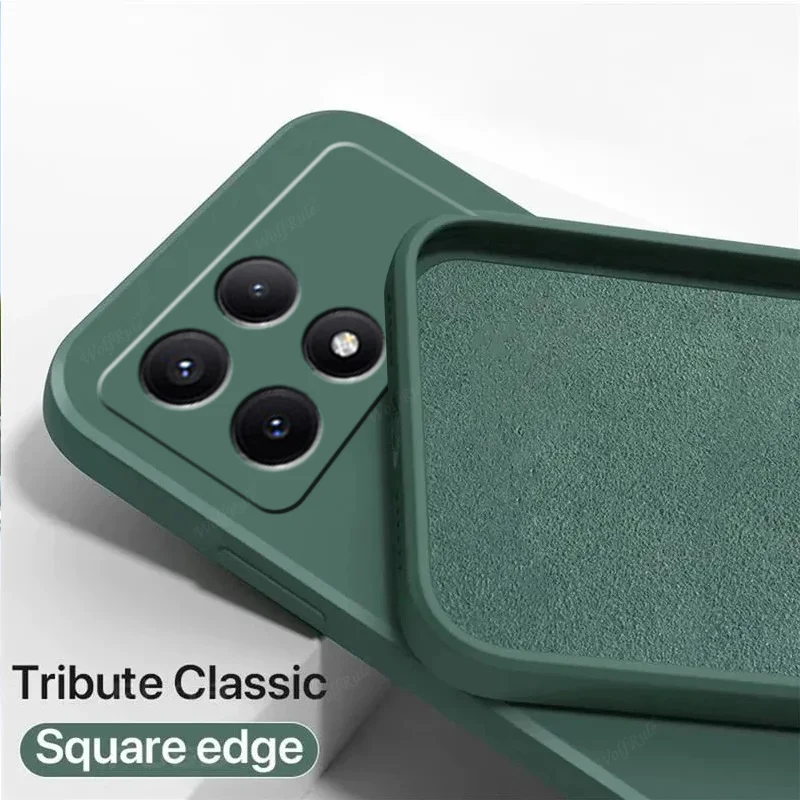 Liquid Silicone Phone Case For Xiaomi Poco X6 Pro Soft Cover_voghion.com