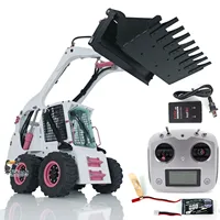 Lesu 1/14 RTR Metal Hydraulic RC Loader Aoue Lt5H Wheeled Skid-Steer I6S Radio Car Painted Assembled Sound Light Model Thzh1345 2