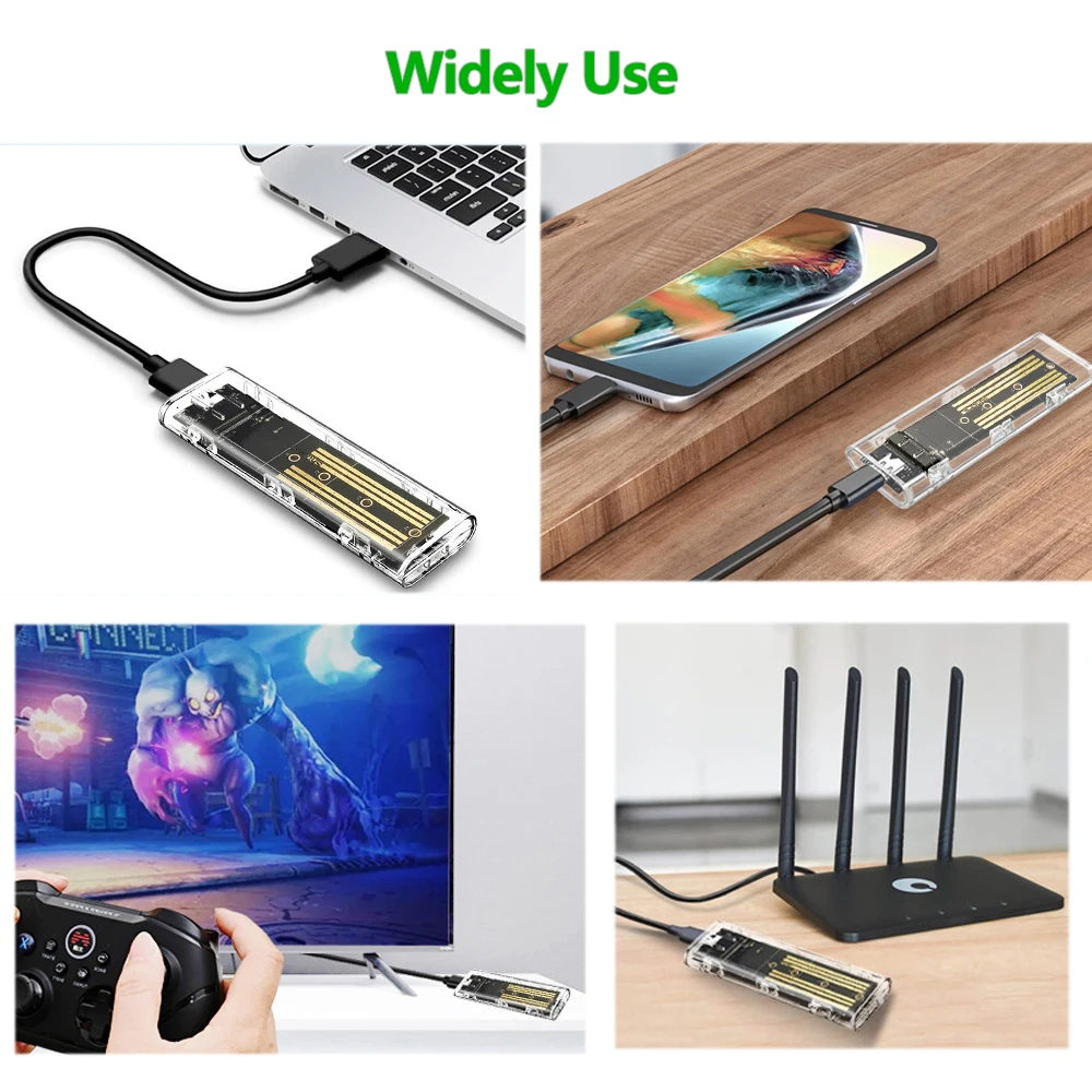 Фото 10 Гбит/с M.2 корпус NVMe NGFF SATA SSD USB C адаптер внешний жесткий диск Nvme чехол для ноутбука смартфона ПК Внешний жесткий диск №3
