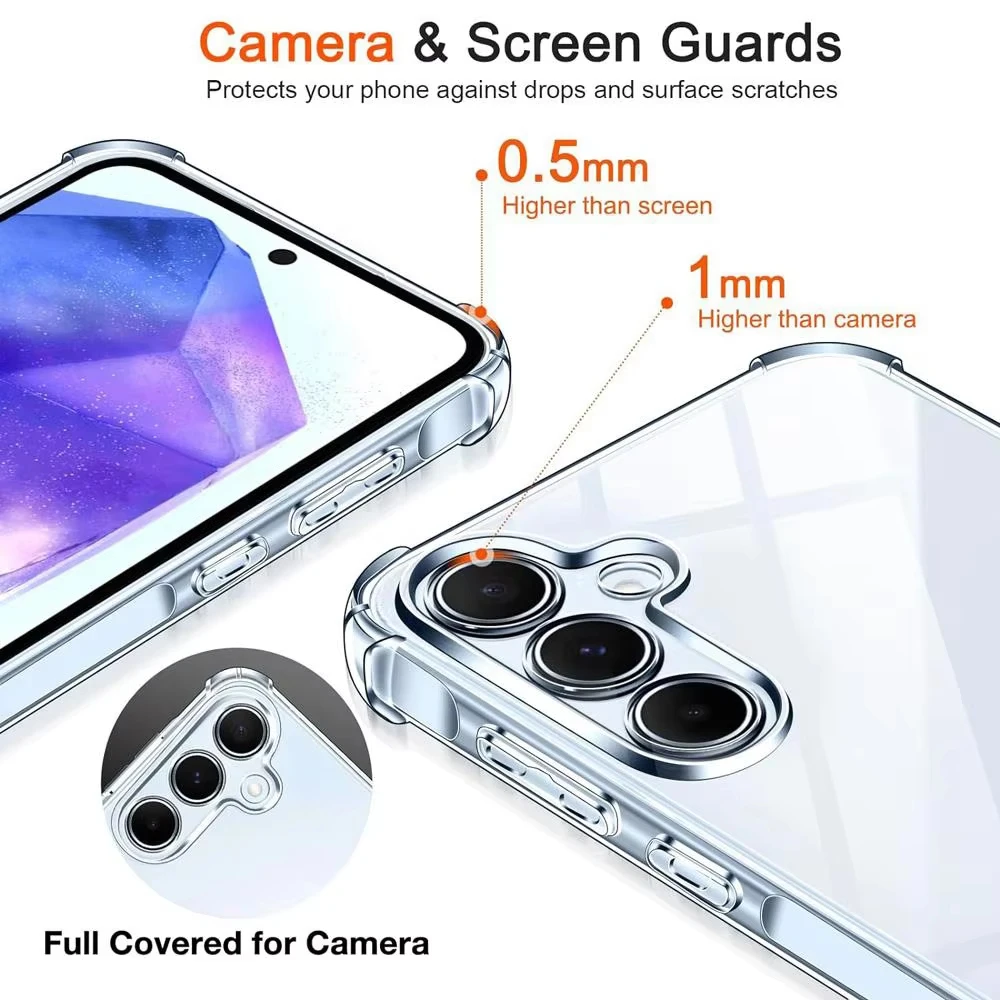 Shockproof Silicone Air-Bag Clear Phone Case