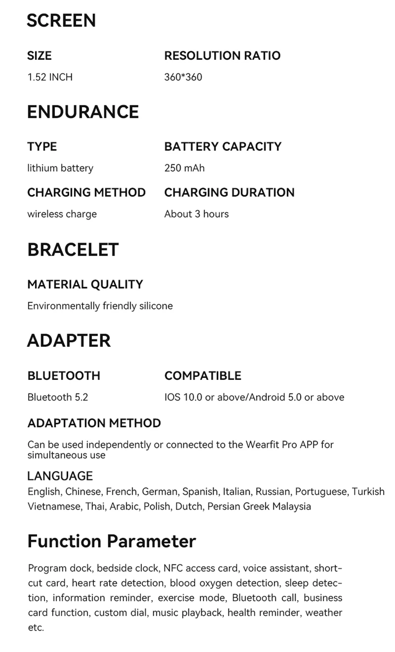 JS2 RUN Smart Watch Fitness Tracker description image 8