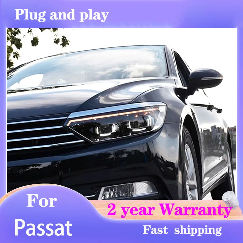 

Car Styling for Volkswagen Passat B8 Headlight 2015-2019 VW Passat B8 Headlight DRL Turn Signal High Beam Projector Lens