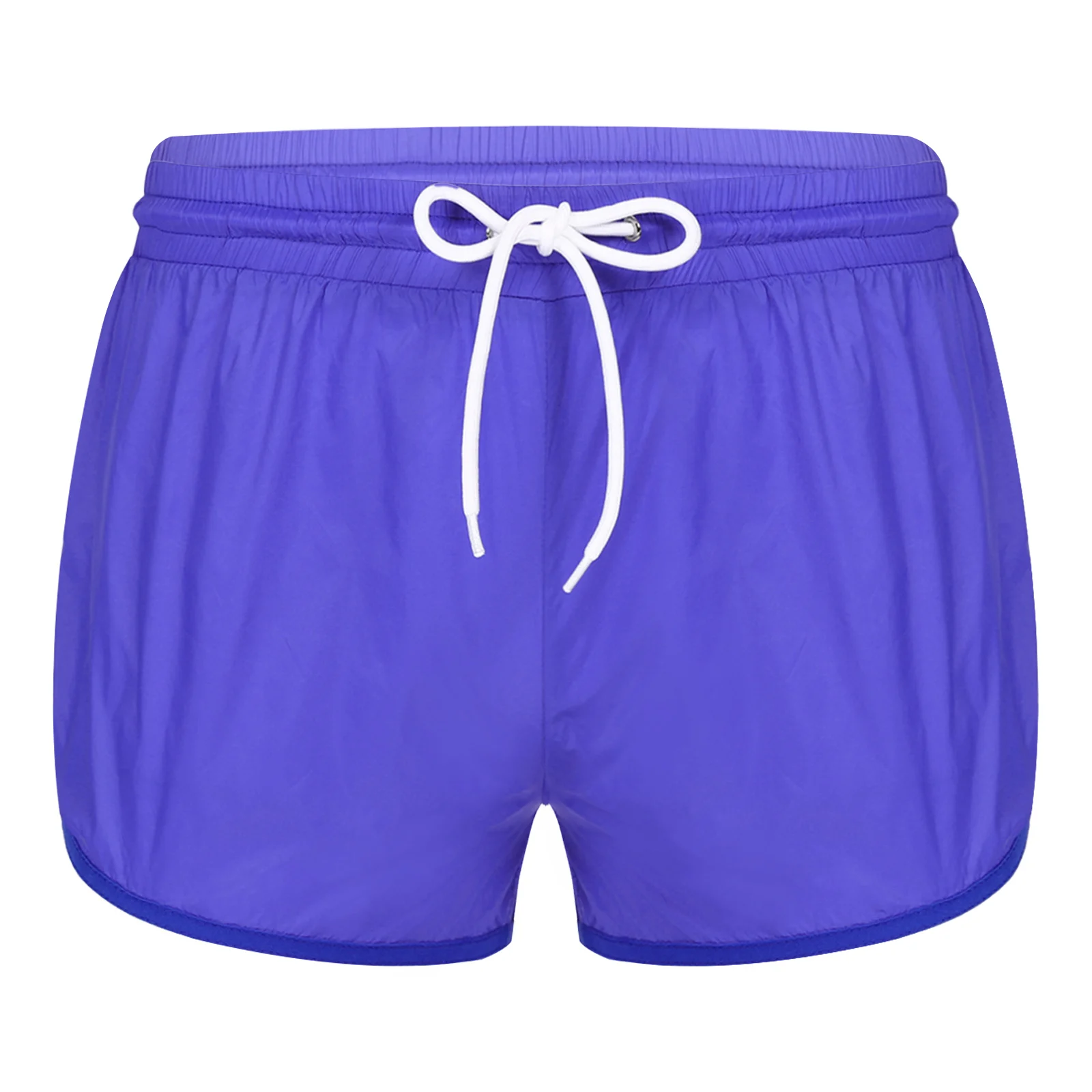 Mens Soft See Through Shorts Fabric Drawstring Lightweight Boxer Shorts Breathable Soft Panties Casual Wear Swimming Swimwear