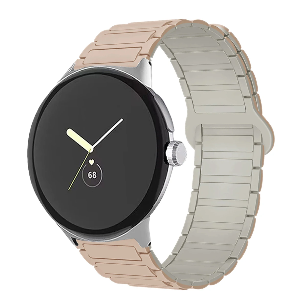 Magnetic Silicone Sport Band - Versatile 45mm Watchband Bracelet Accessory
