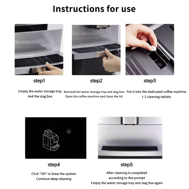New Espresso Machine Cleaning Tablets Descaling-Backflush Oil Remover Solution Cleaner Clean Tablet Cleaning Pill For Coffee