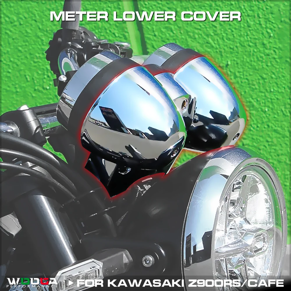 Copertura Inferiore Del Misuratore Per Kawasaki Z900Rs / Cafe 2018 2019 2020 2021 2023 Quadro Strumenti Placcato Cromatura Metro Custodia Inferiore