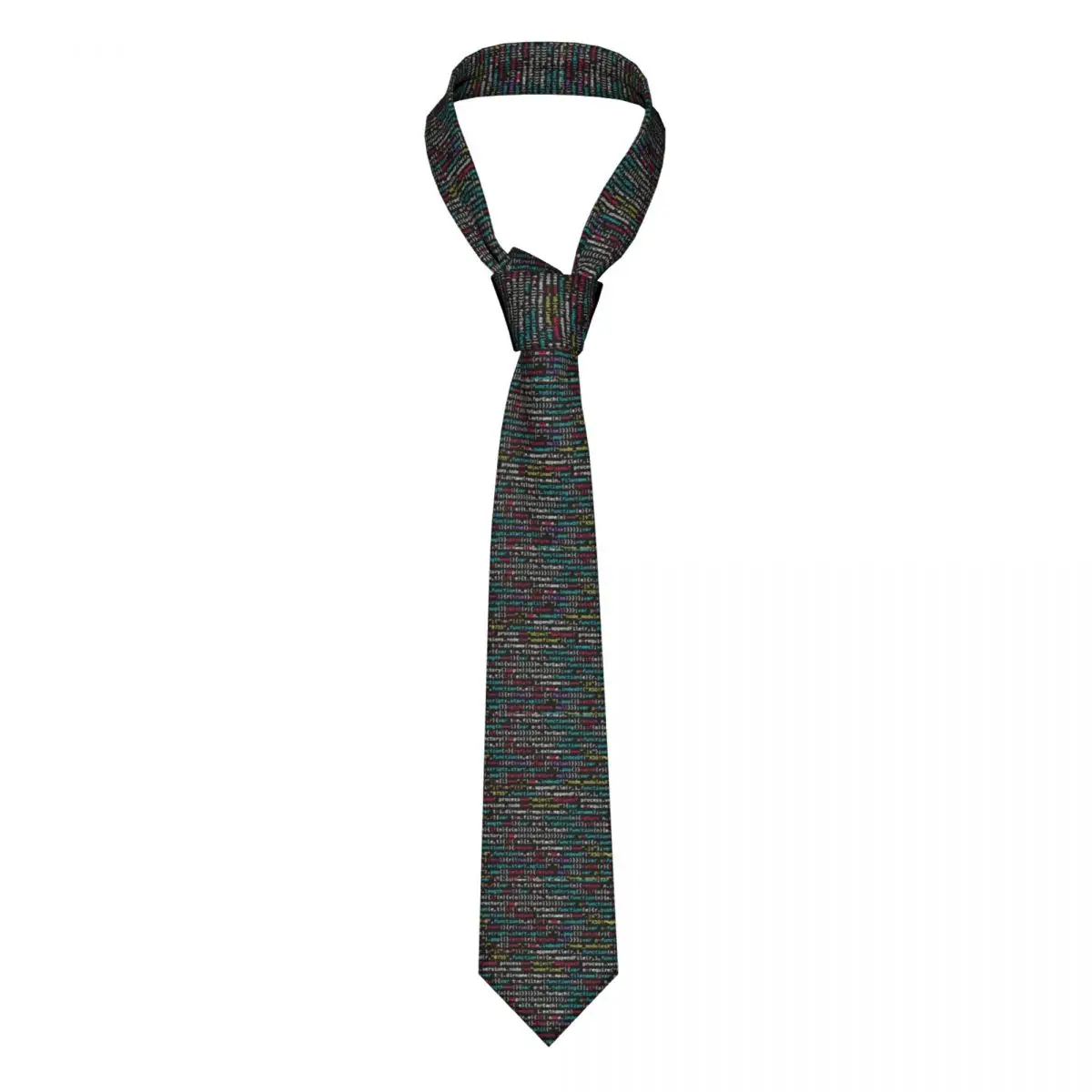 Coding Programmer Nerd Geek Neckties Men's Silk Science Hacker Computer Code Neck Ties for Office