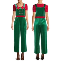 Women’s Christmas Jumpsuit Overalls Casual Sleeveless 3D Print Baggy Romper Pants Holiday Party Costume Female Wide Leg Trousers - Image 5