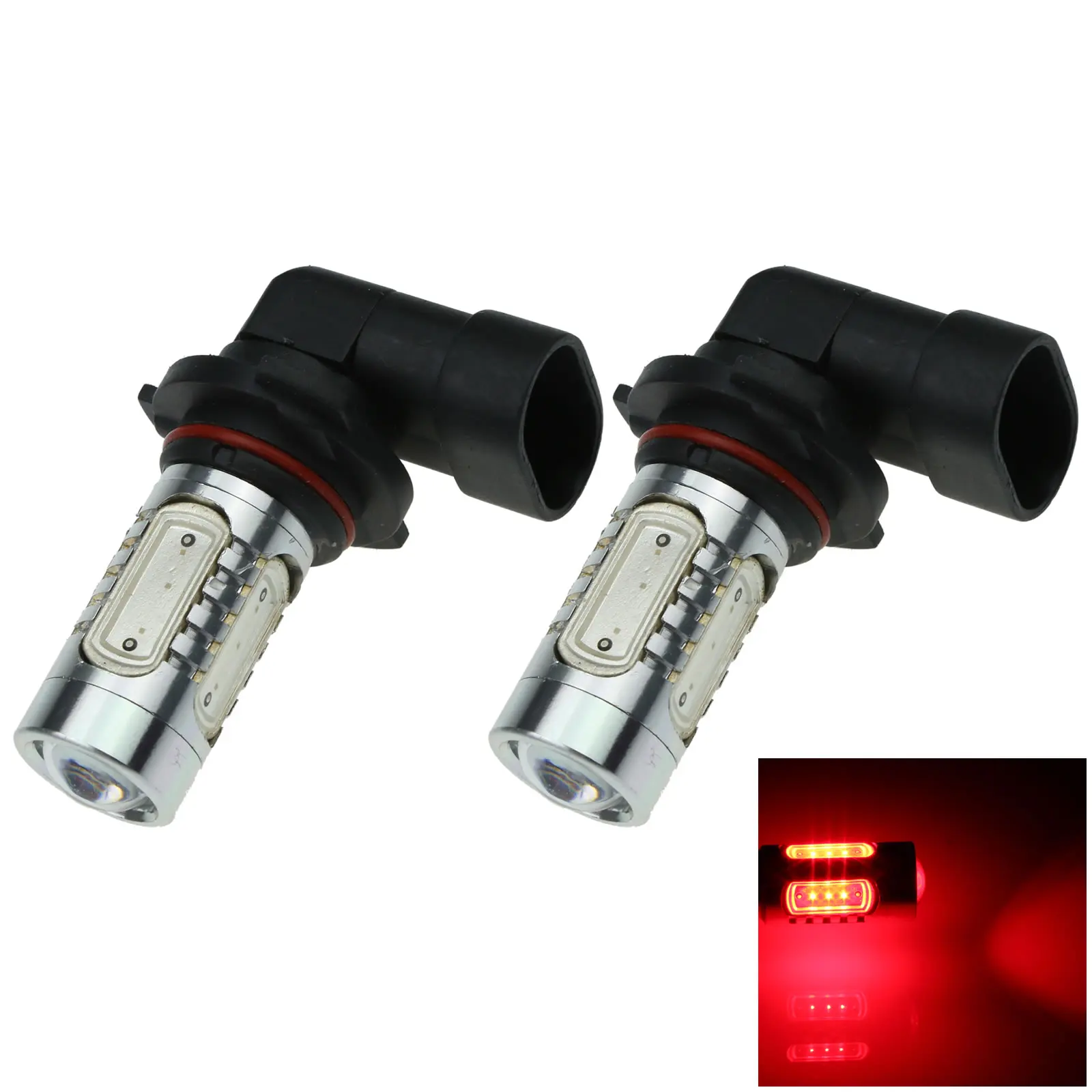 

2x Red Car H10, задняя фонарь, задняя фонарь, 5 излучателей, COB SMD фонарь 9155, фонарь