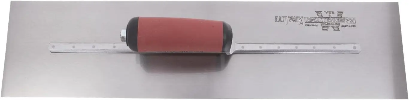 Finishing Trowel, 24 by 5 Inch, Perfect for Spackling, Sheetrock, Stucco, Concrete, EIFS and More, DuraSoft Curved 3