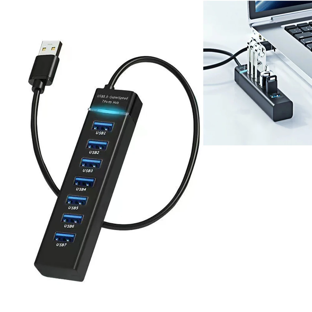 USB 3.0 2.0 HUB كابل الفاصل USB القرص لوحة المفاتي...
