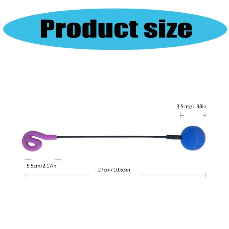 Double Head Friction Gong Mallet Whale Sounds Gong Resonant Mallet Sound Healing Silicone for Large A52F