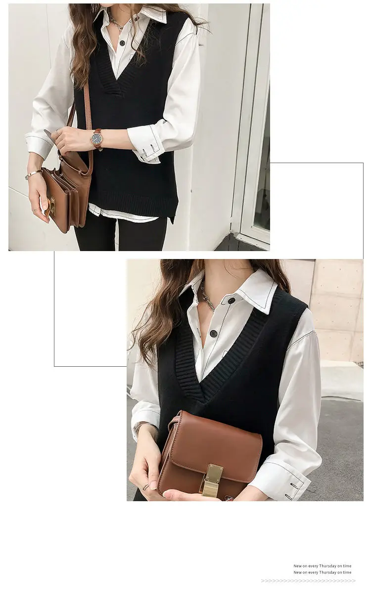 Chemise à Carreaux Femme VLOYSR - Col Rabattu, Manches Longues, Coupe Ample, Poches, Style Décontracté Et élégant