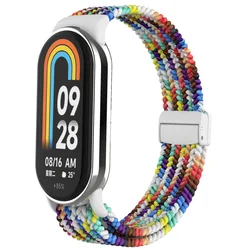 Magnetic Nylon Braided Strap with Plastic Buckle - Miband10 (Multicolor)