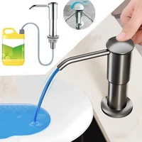 kitchen Sink Soap Dispenser Extension Tube Extended Spill Prevention Large Flow Kitchen Hand Press Dispenser Soap 1