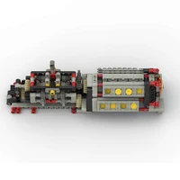 MOC six speed transmission V16 transparent engine combination building block engine model children's electric toy building block 4