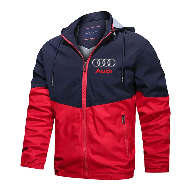 Veste coupe-vent avec Logo de voiture Audi pour hommes, manteau de
