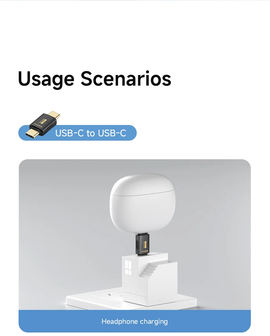 Hagibis USB-C Male to Male Adapter 80Gbps High-Speed