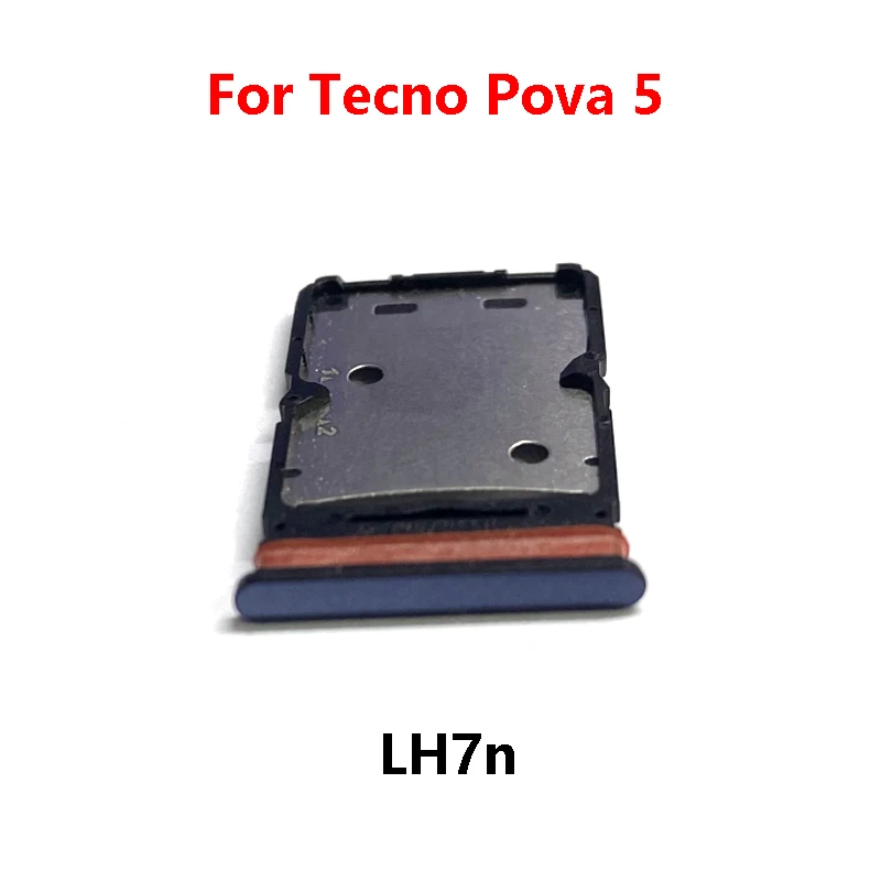 Sim Card Slot Tray Holder Sim Card Reader Socket for Tecno Pova 2 3 4 5 Neo LD7 LE6 LE7 LG7n LH7n phone sim tray holder