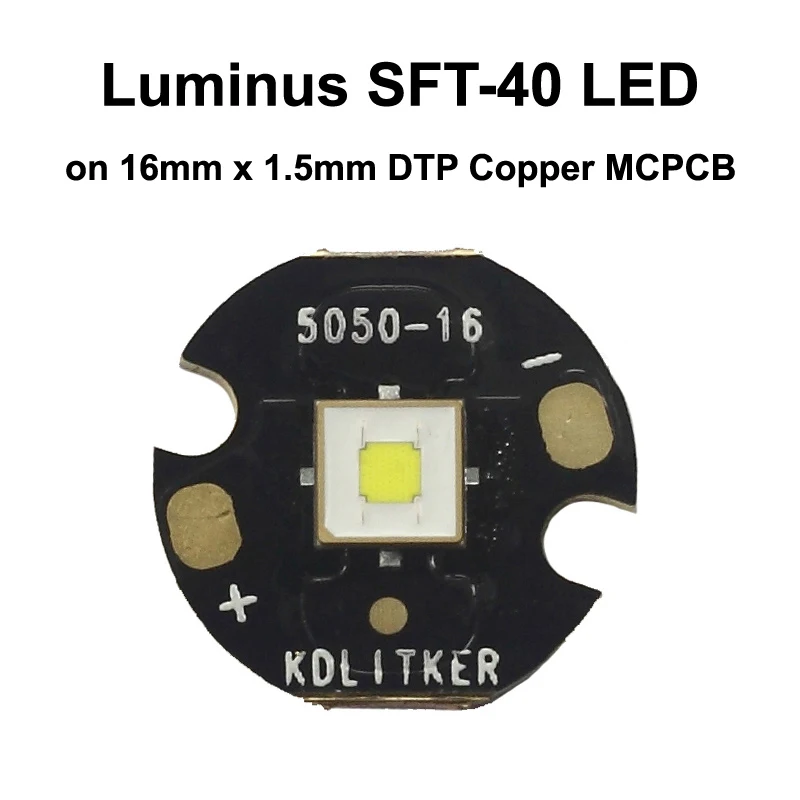 Luminus-neutro branco LED emissor em KDLITKER DTP