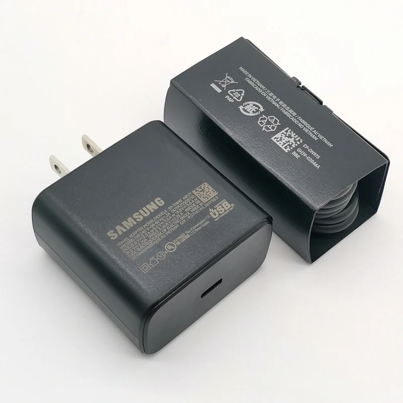 Samsung 45W US Charger Super Fast Charge Power Adpater For Galaxy Z Flip Fold 6 5 4 3 2 S20 S21 S22 S23 S24 FE For iPhone 15 Pro