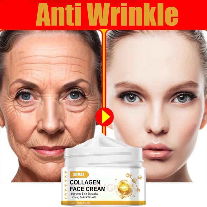 

Wrinkle Remover Instant Cream Collagen Anti-Aging Cream Fade Fine Line Lifting Firming Whitening Repair Skin Care Korea Cosmetic