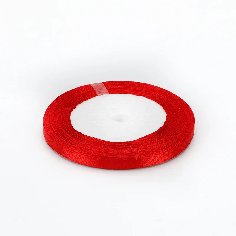 Elegant Red Satin Ribbon for Celebrations and Crafting