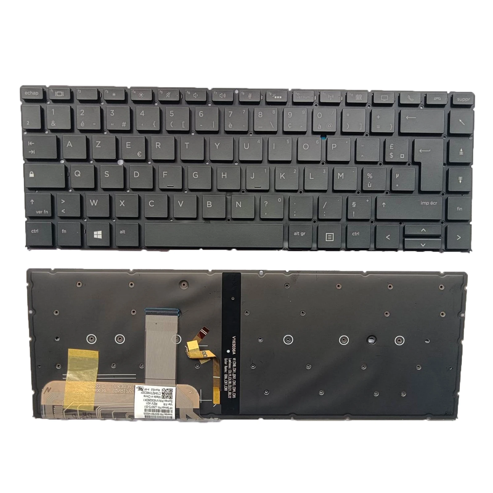 

For HP Elitebook X360 1040 G4 1040 G5 FR Version Keyboard with Backlight