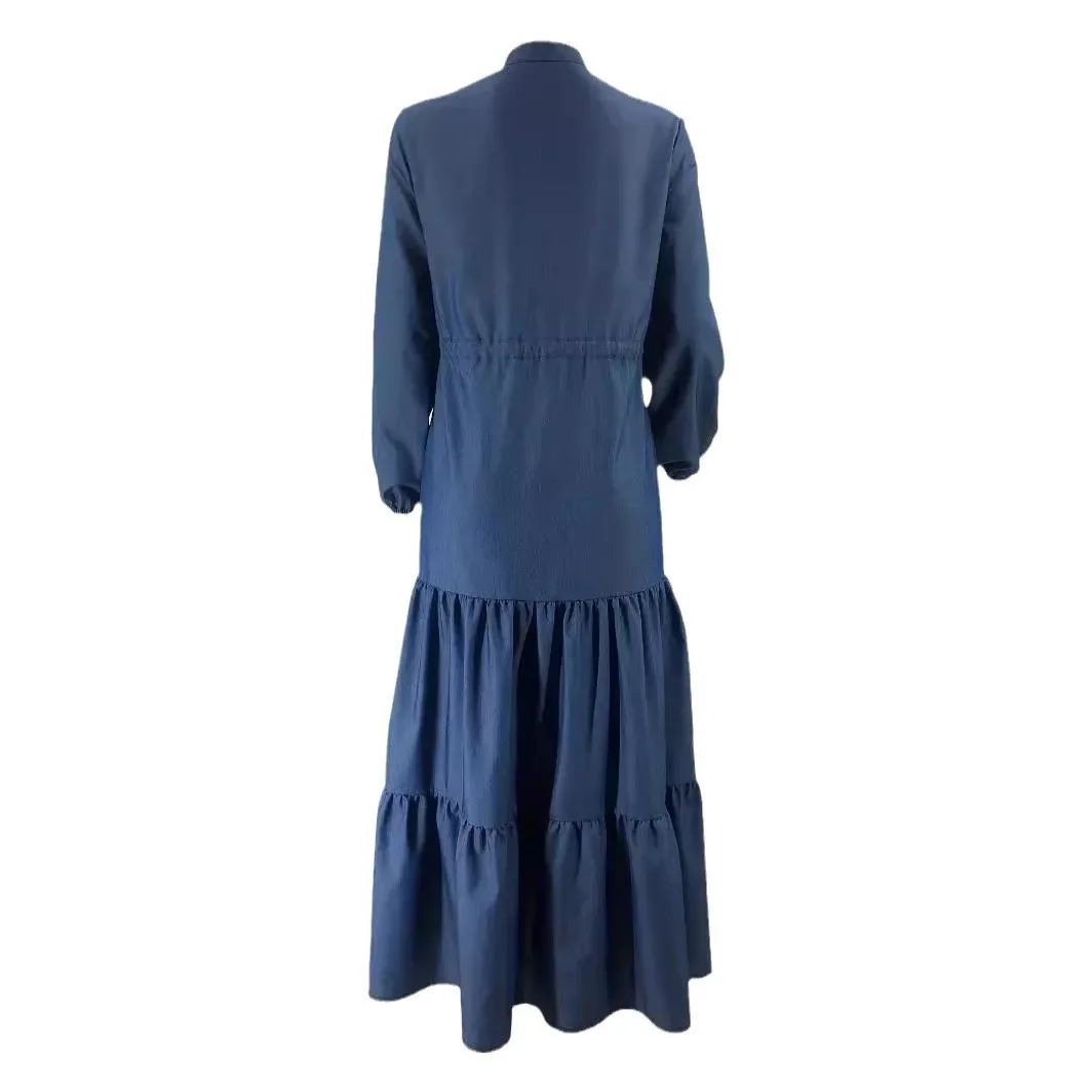 فستان إسلامي أنيق بأزرار للنساء