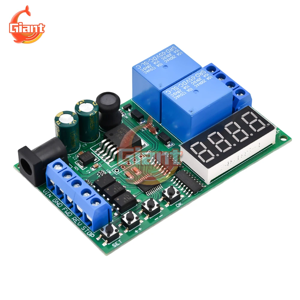 

DC 5-24V Cycle Delay Limit Relay Module Adjustable Time Control Switch Motor Controller Time Relay DIY Delay Limit Relay Module