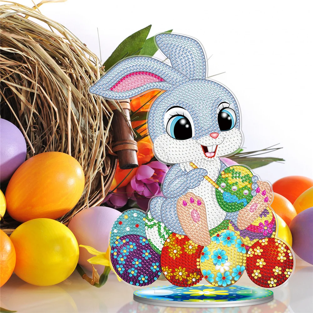 

Алмазная живопись «сделай сам», декоративное украшение в виде яйца кролика 5d, Пасха