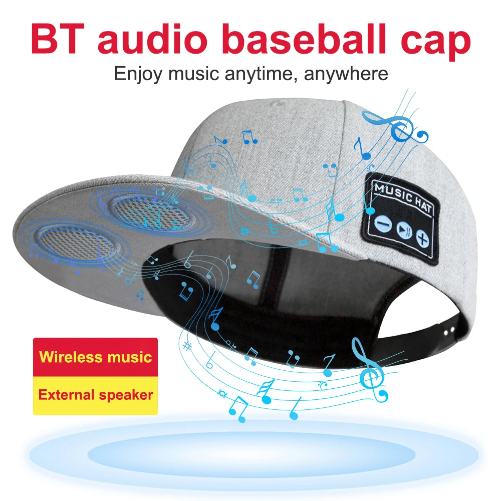 New Multi-functional Outdoor Hat with Bluetooth Speakers Detachable Wireless Adjustable Music Baseball Cap Running Sports Gift 4 S89e65a5166a34fc6b1eae1da5b557cffL