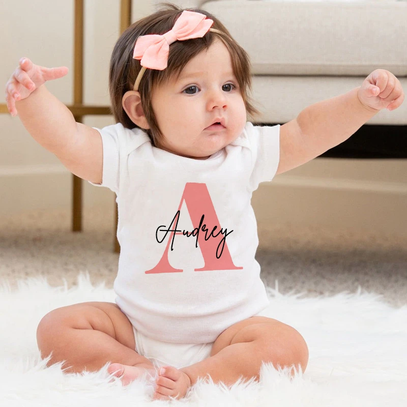 Baby Clothes Girl Personalized Announcement New Born Baby Girl