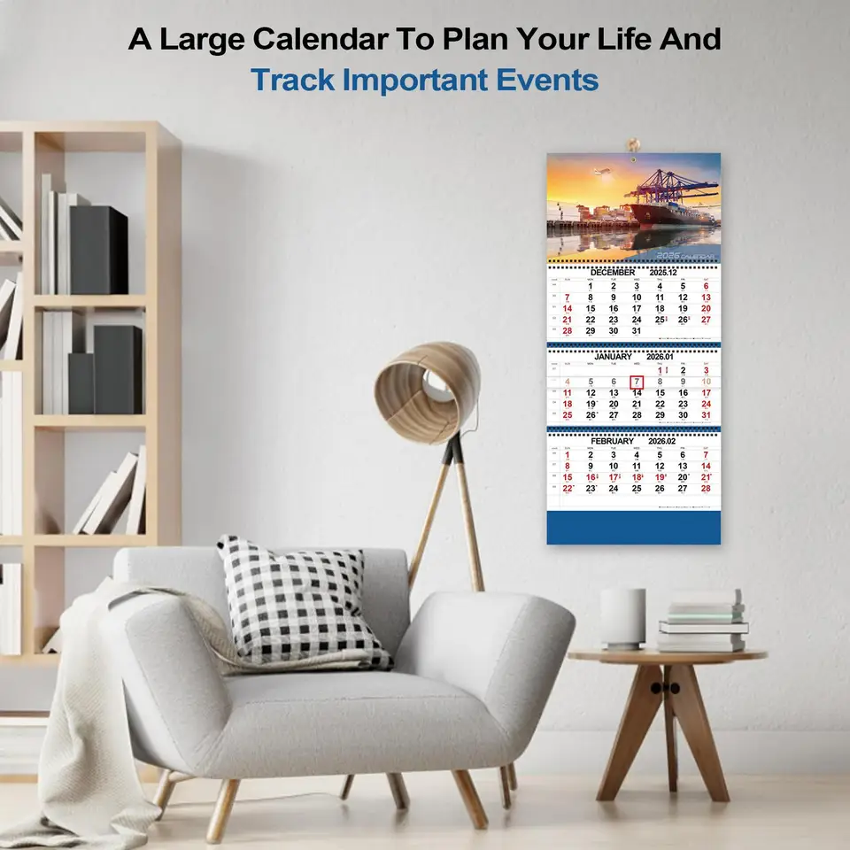 thumbnail image 2 of 3 Month Wall Calendar | Planning Calendar 2026 - Annual 2 of 13