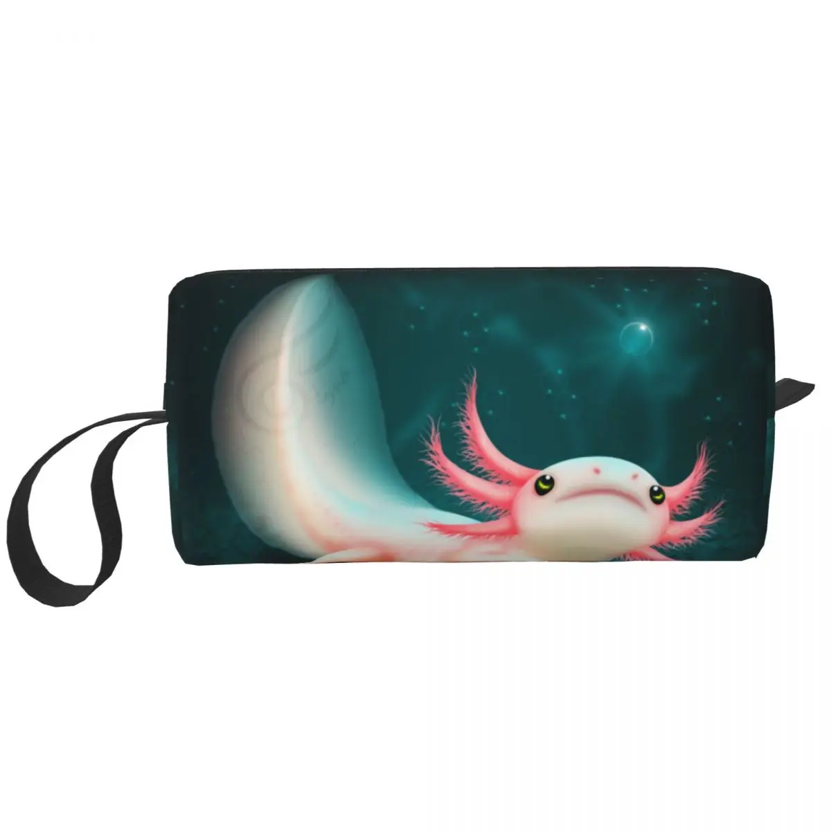 

Элегантная Axolotl сумка для туалетных принадлежностей для женщин, саламандра, косметический Органайзер для макияжа животных, дамские сумки для хранения красоты, набор для хранения женских принадлежностей