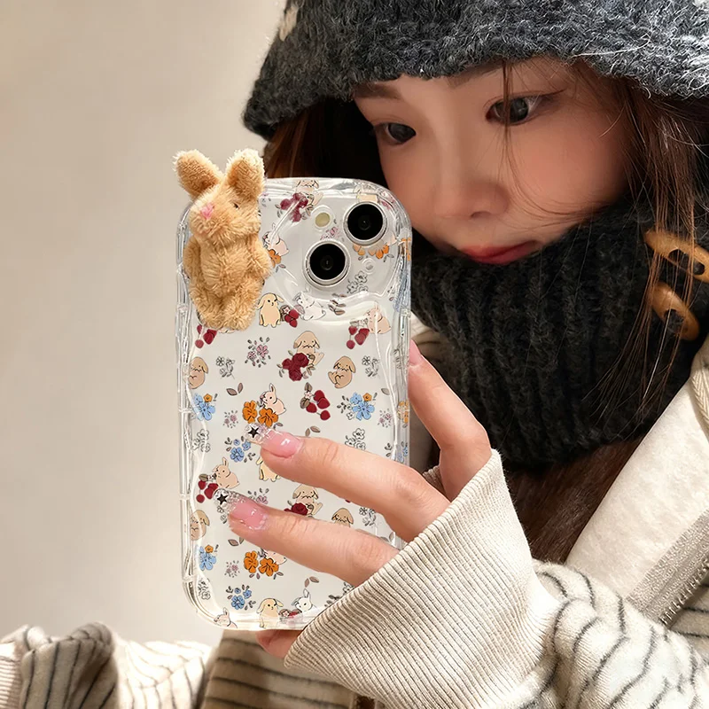 3D Bunny Phone Case - Cute and Protective Cover
